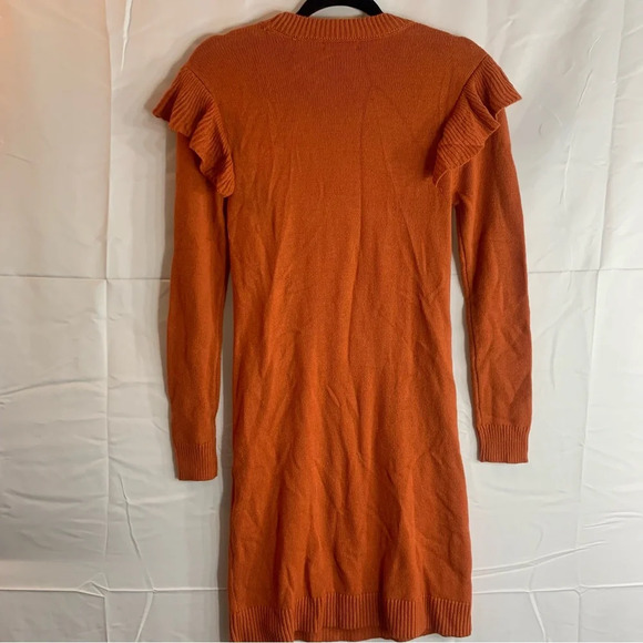 NWoT Bar III Cable Knit Ruffle Sweater Dress, size XS - Picture 10 of 11